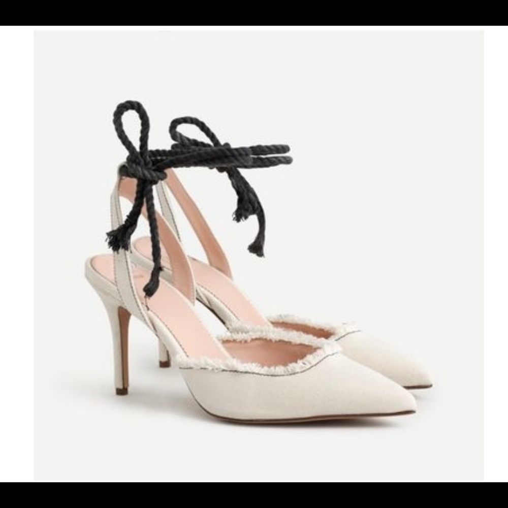 J Crew Elsie canvas pump size 9.5